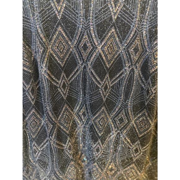 Alex Evenings Black Silver 3/4 Sleeve Sparkly Cocktail Twin Set Plus Size 2X NWT - Picture 3 of 10